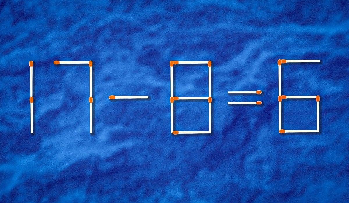 Kterou shodu je třeba přetáhnout, aby byla rovnost správná: náročná hádanka