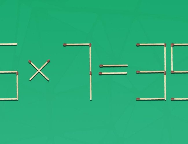 Aby byla rovnost správná, musíte odstranit 2 shody: rychlý IQ test