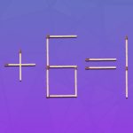 Geniální výzva: musíte přetáhnout 2 zápalky, aby byla rovnost správná.