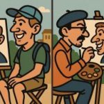 IQ test: najděte 3 rozdíly na obrázku pouličního umělce za