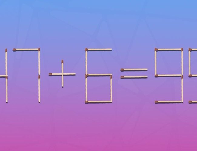 Kterou shodu je třeba přeskládat, aby byla rovnost správná: hádanka pro génie